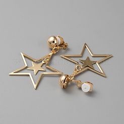 Brass Clip-on Earrings&nbsp;EJEW-WH0019-29G