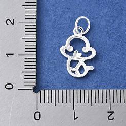 925 Sterling Silver Chinese Zodiac Outline Charms&nbsp;STER-P066-02S-06