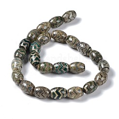 Tibetan Style dZi Beads Strands&nbsp;TDZI-E005-01C