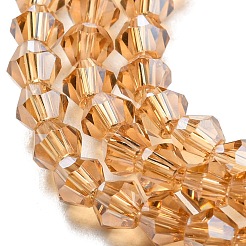 Transparent Electroplate Glass Beads Strands&nbsp;GLAA-F029-2mm-C18