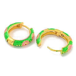 Rack Plating Brass Hoop Earrings&nbsp;EJEW-C102-43G-02