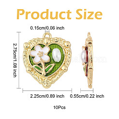 10Pcs Alloy Enamel Pendants&nbsp;ENAM-FS0003-23