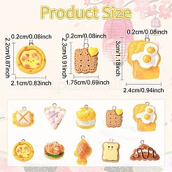 20Pcs 10 Styles Resin Pendants&nbsp;RESI-YW00011-39