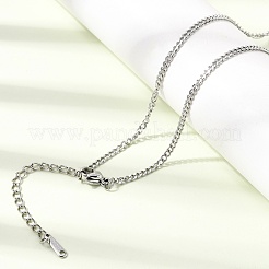 12Pcs 2.2MM 304 Stainless Steel Twisted Chain Necklaces for Men Women&nbsp;NJEW-H093-17P-02
