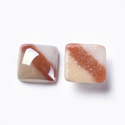 Opaque Glass Cabochons&nbsp;GGLA-S038-06D-8x8
