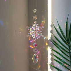 Snowflake K9 Glass Big Pendant Decorations&nbsp;PW-WG59589-05