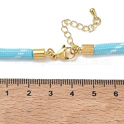 Ployester Core-Wrapped Round Cord Necklace Making&nbsp;KK-CBACFA2-03G-22