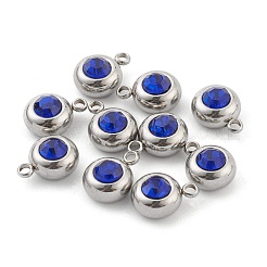 201 Stainless Steel Rhinestone Charms&nbsp;STAS-Z009-03B-02P