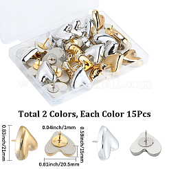 Heart Resin Drawing Pins&nbsp;AJEW-WH20018-178
