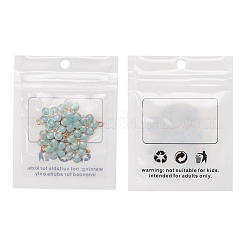 Light Gold Plated Alloy Enamel Pendants&nbsp;X-ENAM-R136-17B
