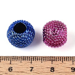 UV Plating Opaque Acrylic European Beads&nbsp;PACR-T017-20M
