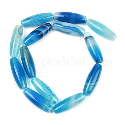 Natural Striped Agate/Banded Agate Beads Strands&nbsp;G-S280-10A