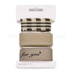 9 Yards 3 Styles Polyester Ribbon&nbsp;SRIB-A014-H01