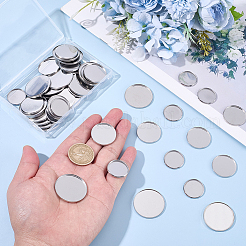 60Pcs 3 Styles 304 Stainless Steel Plain Edge Bezel Cups&nbsp;STAS-SC0021-46