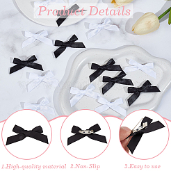 60Pcs 2 Colors Satin Brooches&nbsp;JEWB-SC0001-84