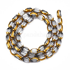 Electroplate Glass Beads Strands&nbsp;EGLA-N008-015