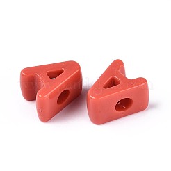 Opaque Acrylic European Beads&nbsp;OACR-M027-01A-06