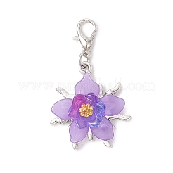 Alloy & Acrylic Pendant Decorations&nbsp;HJEW-JM04593