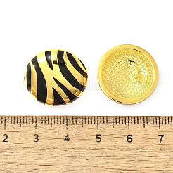 Brass Enamel Stud Earrings&nbsp;EJEW-B120-02G-02