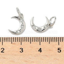 Brass Micro Pave Cubic Zirconia Pendants&nbsp;KK-D386-15P-02