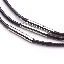 Cowhide Leather Cord Necklace Making&nbsp;MAK-G003-04A