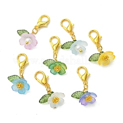 64Pcs Transparent Acrylic Pendant Decorations&nbsp;HJEW-JM04825