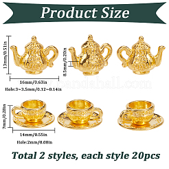 40Pcs 2 Styles Alloy Charms&nbsp;FIND-SC0013-16