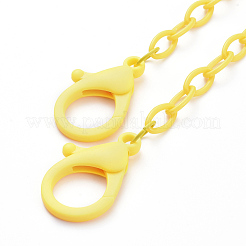 Personalized ABS Plastic Cable Chain Necklaces&nbsp;LS-NJEW-JN03310-04