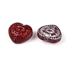 Baking Paint Transparent Glass Beads&nbsp;DGLA-N018-26