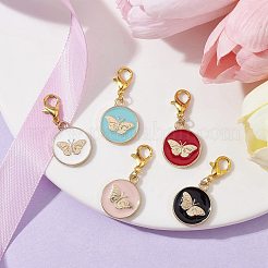 Alloy Enamel Pendant Decorations&nbsp;HJEW-JM01517