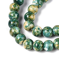 Baking Paint Glass Beads Strands&nbsp;DGLA-N016-6mm-07
