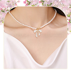 32Pcs 8 Styles Bowknot Theme Alloy Enamel Pendants&nbsp;ENAM-SC0006-71