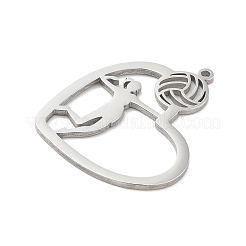 Non-Tarnish 304 Stainless Steel Pendants&nbsp;STAS-K287-04P