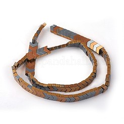 Electroplated Non-magnetic Synthetic Hematite Beads Strands&nbsp;G-P408-H