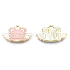 Alloy Enamel Pendants&nbsp;PALLOY-N170-034B-NR