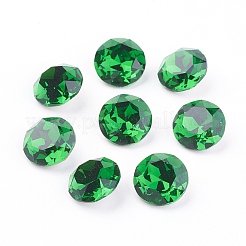 Pointed Back & Back Plated K9 Glass Rhinestone Cabochons&nbsp;RGLA-J012-10mm-291