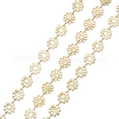 Handmade Golden Brass Enamel Link Chains&nbsp;CHC-K011-05G
