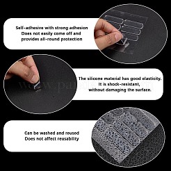 8 Sheets Oval Self Adhesive Door Knob Bumpers&nbsp;AJEW-SP0004-11A