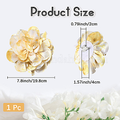 Multi Petal Flower Cloth Brooches&nbsp;JEWB-CN0001-14C