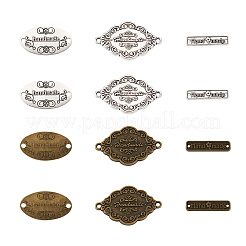 60Pcs 6 Style Tibetan Style Alloy Links Connectors&nbsp;PALLOY-TA0002-39
