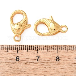 Brass Lobster Claw Clasps&nbsp;KK-C157-19G