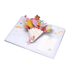 Rectangle 3D Pop-Up Bouquet Paper Greeting Card&nbsp;TH-K001-02C