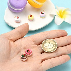 5Pcs 5 Colors Alloy Enamel Pendants&nbsp;ENAM-CJ0007-63