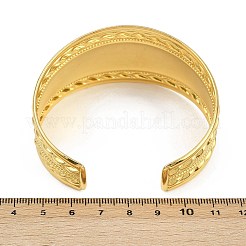 304 Stainless Steel Wide Cuff Bangles for Women&nbsp;LS-BJEW-K285-02G