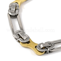 201 Stainless Steel Long Oval Links Chain Necklace&nbsp;NJEW-F22-39T-GP