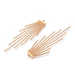 Brass Tassel Big Pendants&nbsp;KK-T038-132G