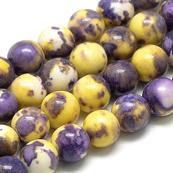 Synthetic Ocean White Jade Beads Strands&nbsp;G-S254-6mm-C08