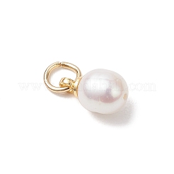 Natural Cultured Freshwater Pearl Rice Charms&nbsp;PALLOY-JF04820
