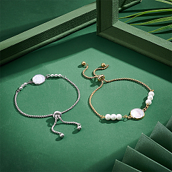 DIY Blank Dome Link Slider Bracelet Making Kit&nbsp;DIY-UN0004-30