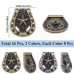 16Pcs 2 Colors Luggage Leather Belt Alloy Craft Solid Screw Rivets&nbsp;FIND-CP0002-64
